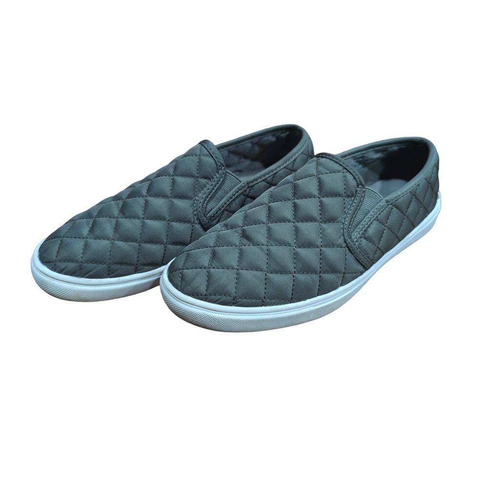 TIME & TRU WOMEN'S QUILTED SLIPON SNEAKERS SIZE 7 GREEN COMFORTABLE CASUAL SHOES